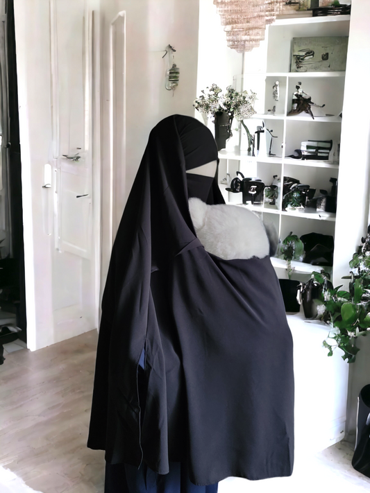 Khimar de portage Oummi (avant/arrière) - HIJRATI