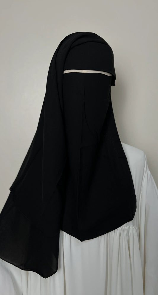 Sitar niqab casquette mi-long option pulldown