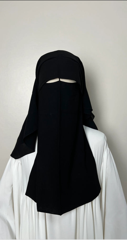 Sitar/Niqab casquette mi-long
